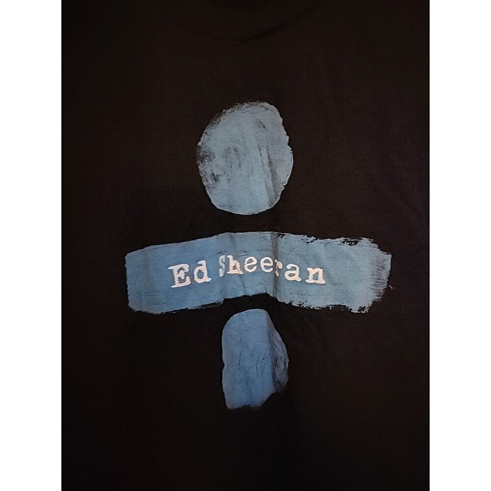 Ed Sheeran DIVIDE World Tour 2018 Concert Pop T-Shirt Adult Large Black A106‎